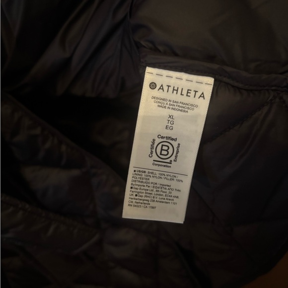Athleta Whisper Featherless wrap coat size XL - Picture 7 of 8